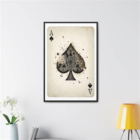 Ace Of Spades Wall Art Etsy