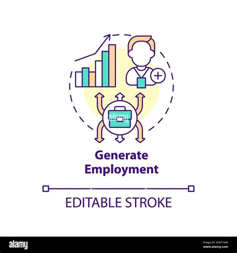 Generate Employment Concept Icon Stock Vector Image Art Alamy