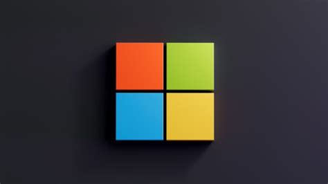 Microsoft Windows Logo Dark Flat Minimalist UHD 4K Wallpaper | Pixelz.cc