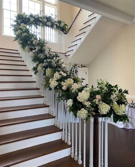 Pin On Blue Wedding Staircase Decoration More In Wedding