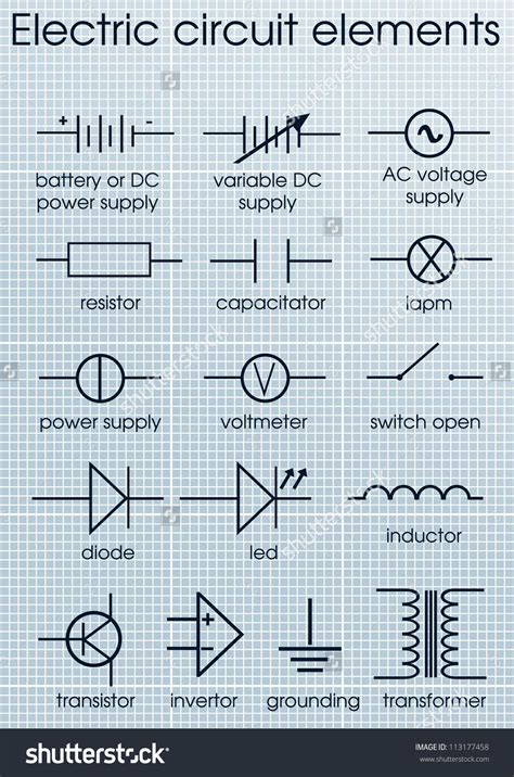 Electronic Circuit Symbols For Powerpoint