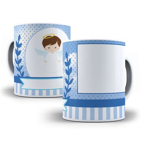 Arte Caneca Batismo - 80 Artes para Caneca Batizado Batismo Editável em Photosh...