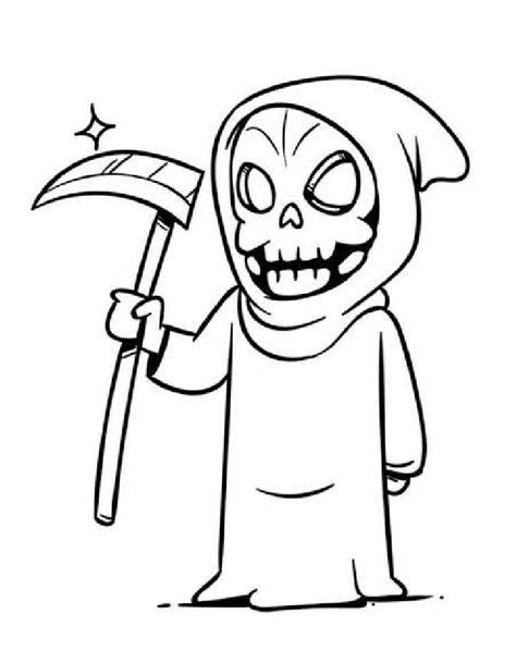 Horror Printable Coloring Page