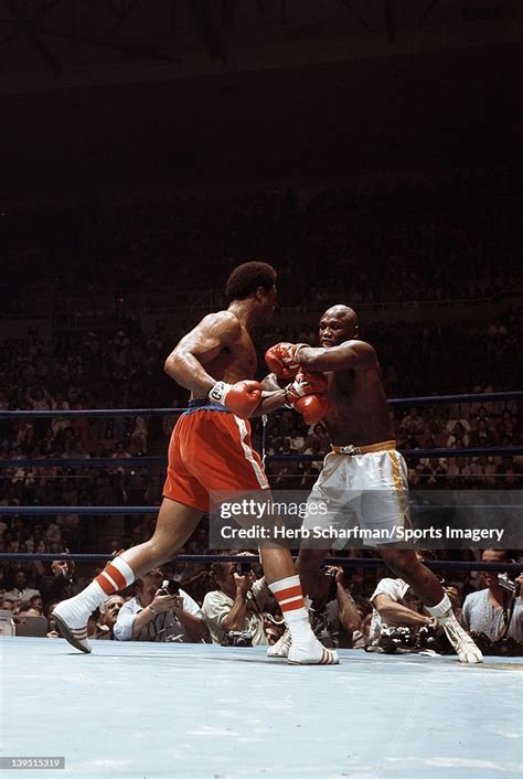 George Foreman Fights Joe Frazier At The Nassau Coliseum On June 15