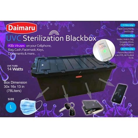 Daimaru UV C Sterilization Box With Timer And Box 78L Shopee