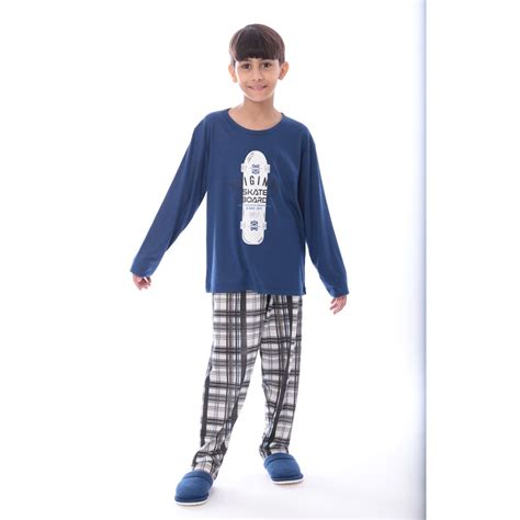 Victory Ref Pijama Inverno Infantil Meia Malha Masculino