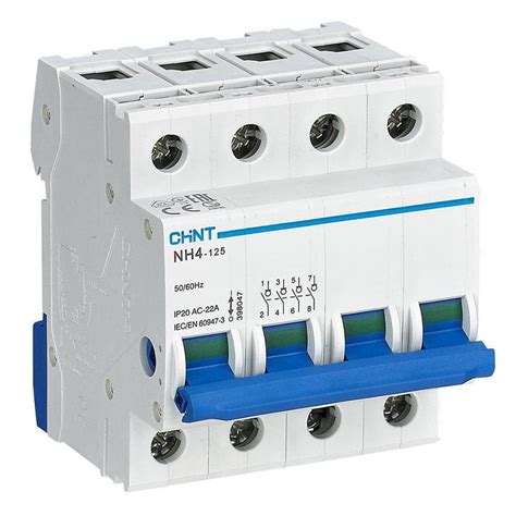 Chint Modular Disconnector NH4 32A 4P 400 Vac 4 Modules 398046