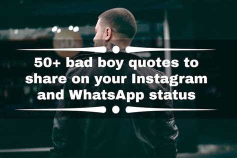 50+ bad boy quotes to share on your Instagram and WhatsApp status ...