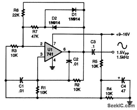 Wien Bridge Oscillator Circuit Diagram