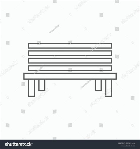 Bench Icon Park Bench Vector Illustration Stock Vector Royalty Free 2070219098 Shutterstock