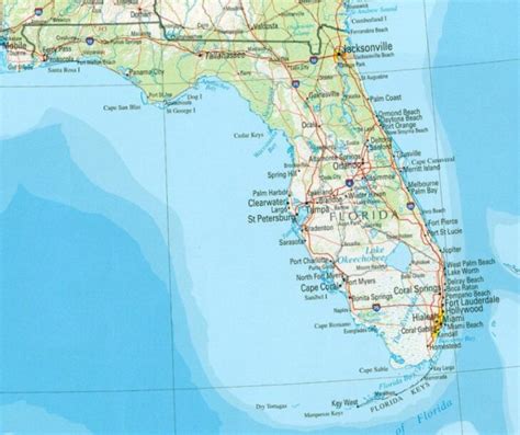 Mapa De Florida Con Sus Ciudades Maps Of Florida