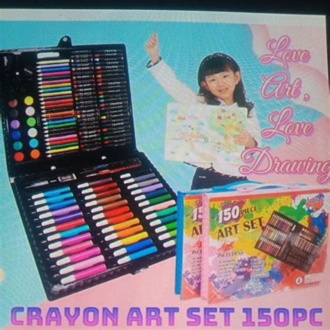 Jual Crayon 150alat Tulis Mewarnai Dan Menggambar Anak Setcrayon Set