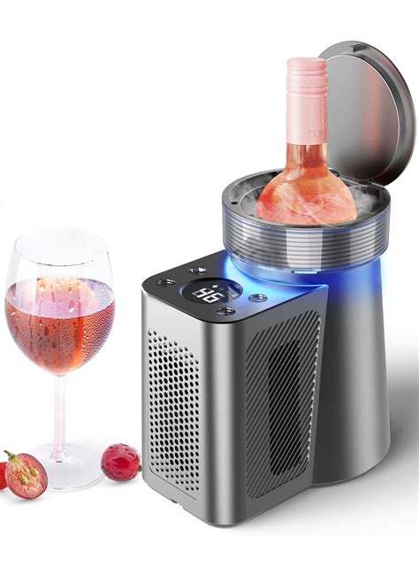 Yeego Electric Wine Chiller, Portable Wine Cooler for 750ml Bottle ...