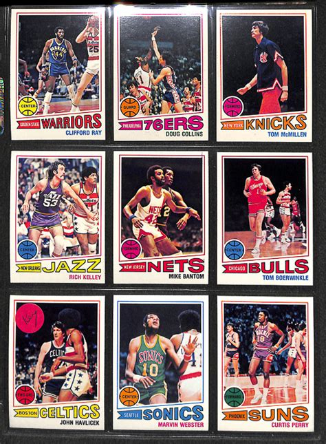 Lot Detail Lot Of 2 Topps Basketball Complete Sets 1977 78 1978 79