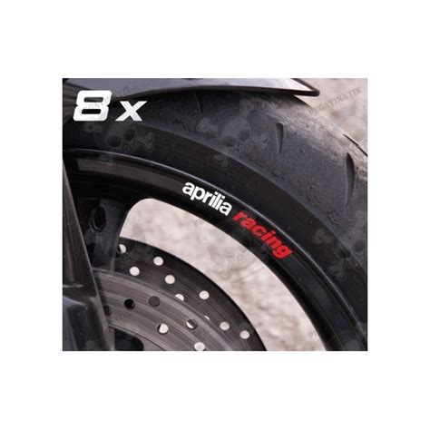 Aufkleber Aprilia Racing Small Wheel Decals Rim Stripes