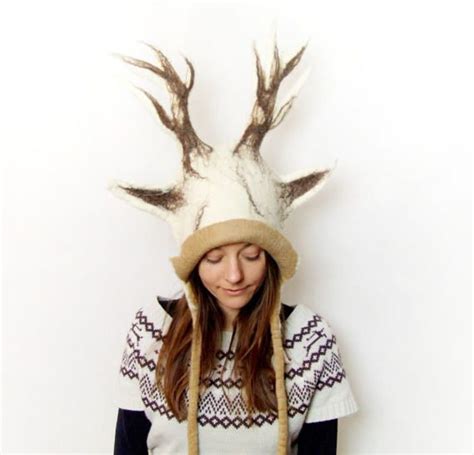 Deer Antler Headdress Shaman Druid Costume Hat Krampus Etsy France