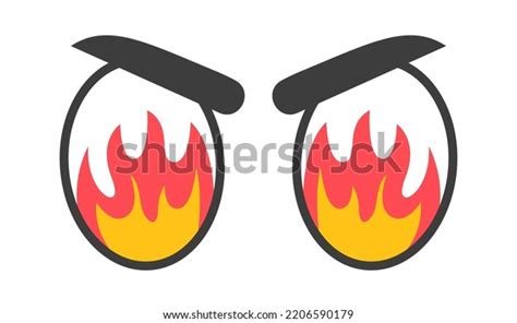 Cartoon Evil Eyes Vector Illustration Stock Vector (Royalty Free ...