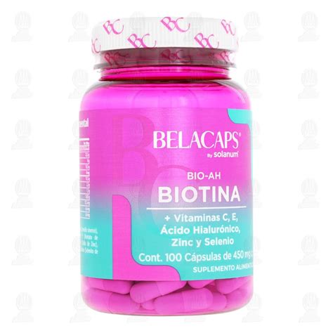 Biotina Belacaps 450 mg 100 Cápsulas