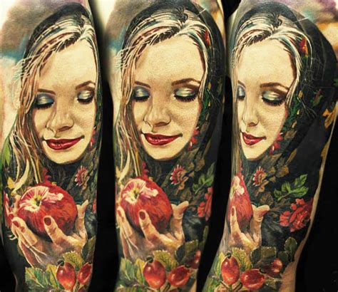 Woman Portrait Tattoo By Andrey Kolbasin Post