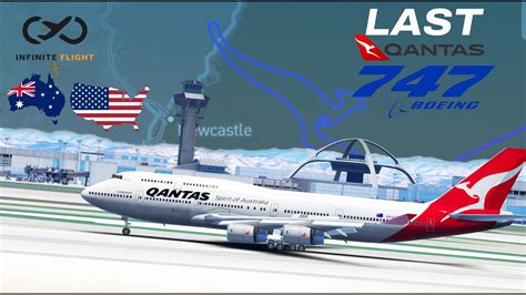 The LAST Qantas 747 Infinite Flight Sydney SYD Los Angeles LAX