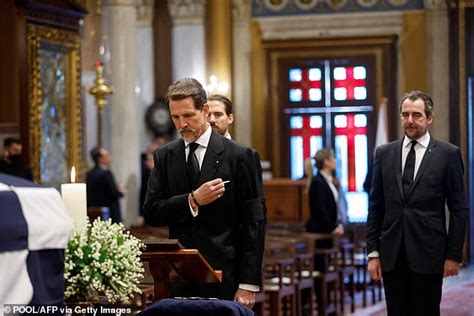 Princess Anne Looks Sombre As She Attends King Constantine S Funeral In