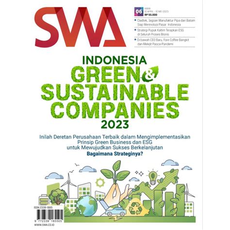 Jual Majalah Swa Edisi Indonesia Green Sustainable Companies