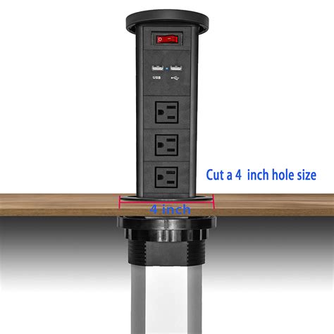 Automatic Raising Type Recessed Outlet with 2 USB – KungFuKingSocket Store