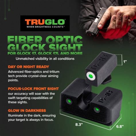 Truglo Tritium Pro Glow In The Dark Night Sights For Glock Pistols 3