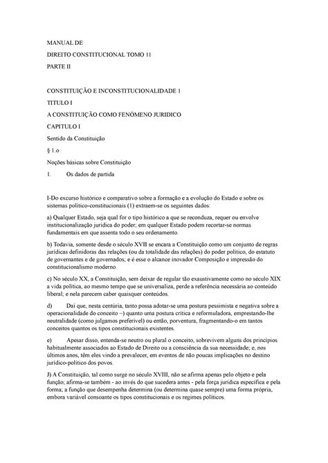 Jorge Miranda Manual Direito Constiucinal Tomo II MANUAL DE DIREITO