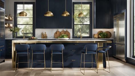 Transform Your Space with Navy Blue Kitchen Cabinets!