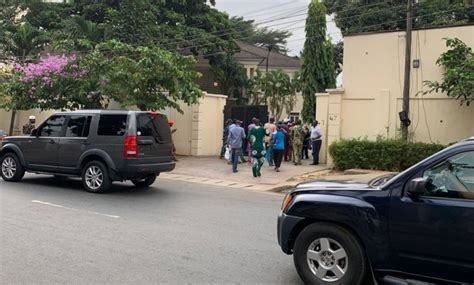 JUST IN Obasas Supporters Take Over Ikeja Lodge For Impeached Speaker