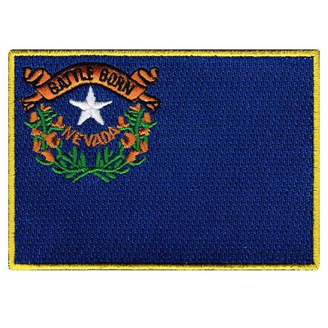 NEVADA STATE Flag PATCH Iron-on Embroidered Applique Top Quality - Etsy