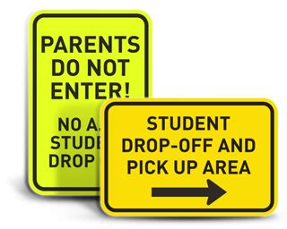 School Parking Signs - Fast Shipping