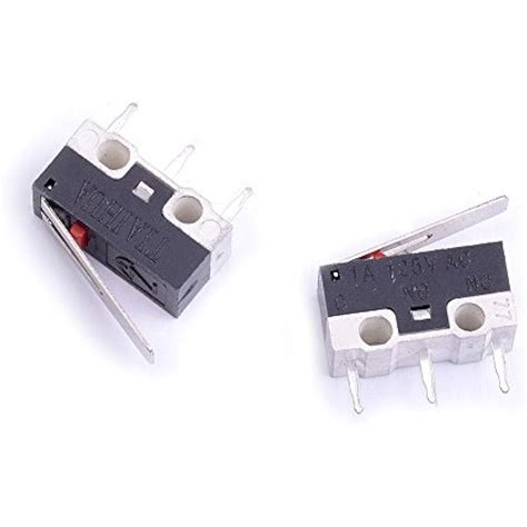 25Pcs AC 1A 125V 3Pin SPDT Limit Micro Switch Long Hinge Lever Arduino