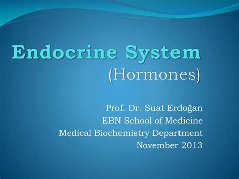 Ppt Endocrine System Hormones Powerpoint Presentation Free