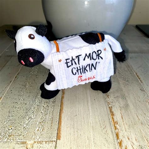 Toys Chickfila Plush Cow Doll Toy Eat Mor Chikin 4 Tall Limited