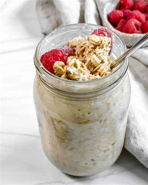 Coconut Overnight Oats Plant Based On A Budget