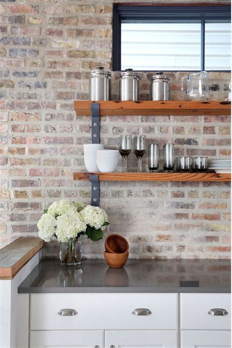 30 Super Practical And Really Stylish Brick Kitchen Backsplashes