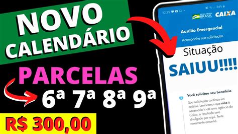 CALENDÁRIO da 6ª PARCELA do Auxílio Emergencial SAIU R 300 00 caixa