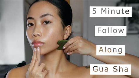 Quick Gua Sha Massage Follow Along Tutorial Youtube Facial Routine