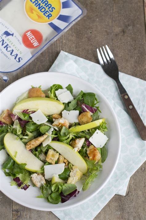 Frisse Salade Met Appel Kip En Geitenkaas Brenda Kookt