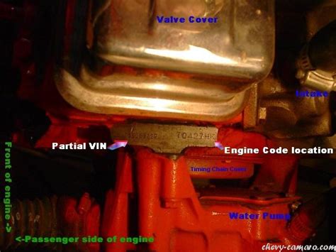 Chevy Camaro Engine Codes