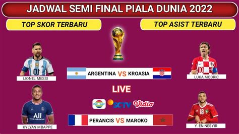 Jadwal Semi Final Piala Dunia Argentina Vs Kroasia Jadwal