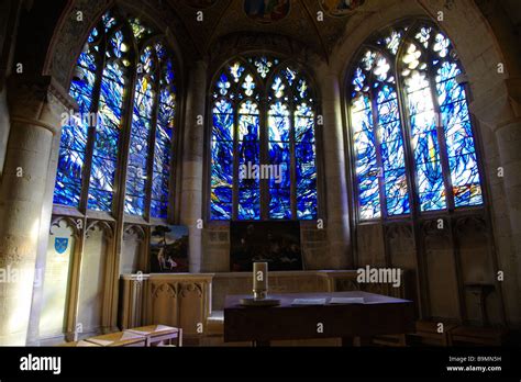 Stained Glass Window in Gloucester Cathedral, Gloucester, England, UK ...