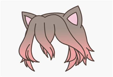 Gacha Life Front Hair Transparent Background