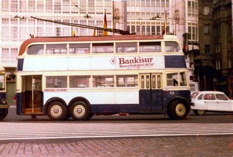 Former London Trolleybus In La Coruna Spain 1974 Number 42 Buses