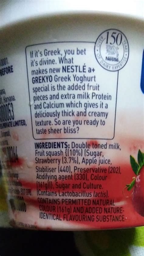 Nestle A Grekyo Greek Yoghurt Strawberry Foodnetindia Original And