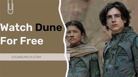 How To Watch Dune 2021 For Free » GigaBunch