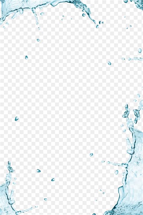 Water Splashing Frame Design Element Premium Png Rawpixel