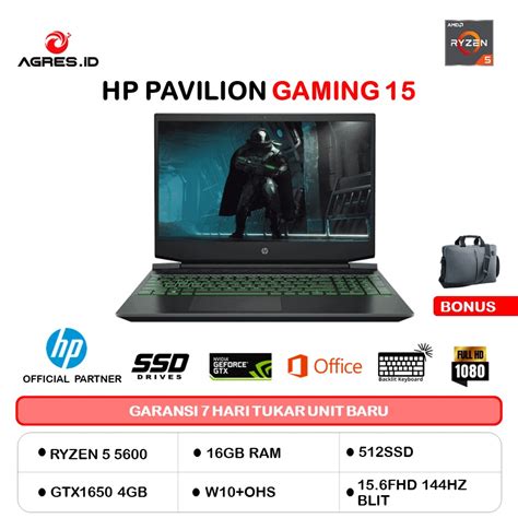 Jual Hp Pavilion Gaming Ec Ax Ryzen Gb Ssd Gtx